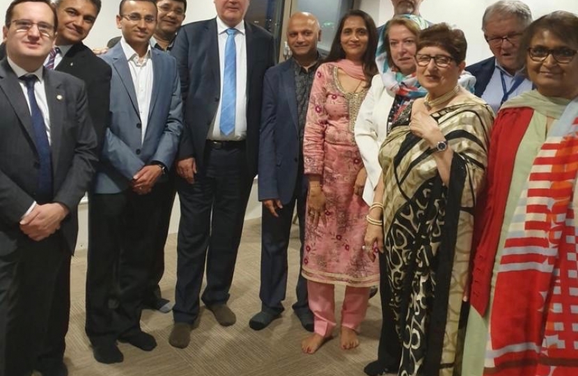 Harrow Conservative Councillors with Bob Blackman MP and the Mosque General Secretary