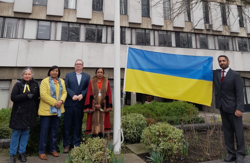 Ukrainian Flag Raising Ceremony