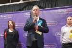 Bob Blackman MP at the count in Harrow Leisure Centre