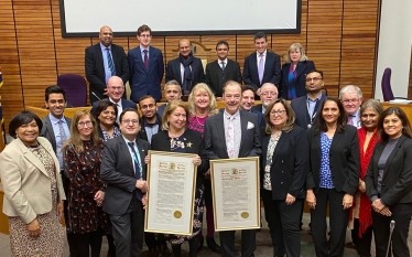 25 Years Ceremony, Cllr Chris Mote (Centre)