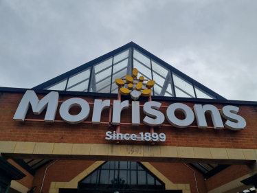 A image of the Hatch End Morrisons roof signage.